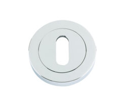 Zoo Hardware Rosso Maniglie Standard Profile Escutcheon, Polished Chrome