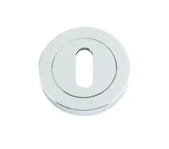 Zoo Hardware Rosso Maniglie Standard Profile Escutcheon, Polished Chrome