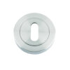 Zoo Hardware Rosso Maniglie Standard Profile Escutcheon, Satin Chrome