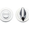 Zoo Hardware Rosso Maniglie Bathroom Turn & Release, Polished Chrome