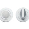 Zoo Hardware Rosso Maniglie Bathroom Turn & Release, Satin Chrome