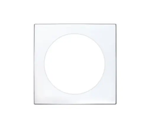 Zoo Hardware Rosso Maniglie Square Spare Rose Pack For Turn & Release, Polished Chrome