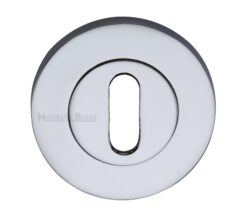 Heritage Brass Standard Key Escutcheon, Polished Chrome