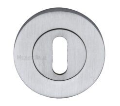 Heritage Brass Standard Key Escutcheon, Satin Chrome