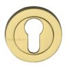 Heritage Brass Euro Profile Key Escutcheon, Polished Brass