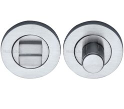 Heritage Brass Round Turn & Release (53Mm Diameter), Satin Chrome