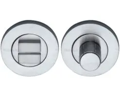 Heritage Brass Round Turn & Release (53Mm Diameter), Satin Chrome