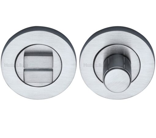 Heritage Brass Round Turn & Release (53Mm Diameter), Satin Chrome