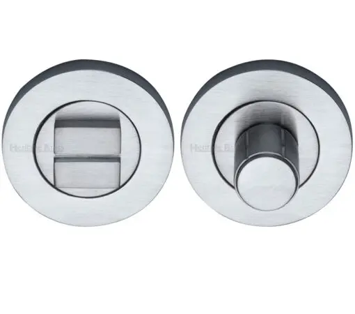 Heritage Brass Round Turn & Release (53Mm Diameter), Satin Chrome