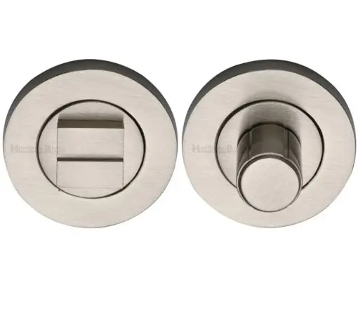 Heritage Brass Round Turn & Release (53Mm Diameter), Satin Nickel