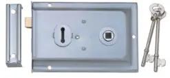 Eurospec Rim Lock, Satin Chrome