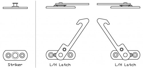 Restrictor Safety Catch (Hook & Eye)