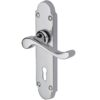 Heritage Brass Savoy Polished Chrome Door Handles (Sold In Pairs)