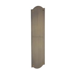 Heritage Brass Shaped Fingerplate (305Mm X 77Mm), Antique Brass Finish