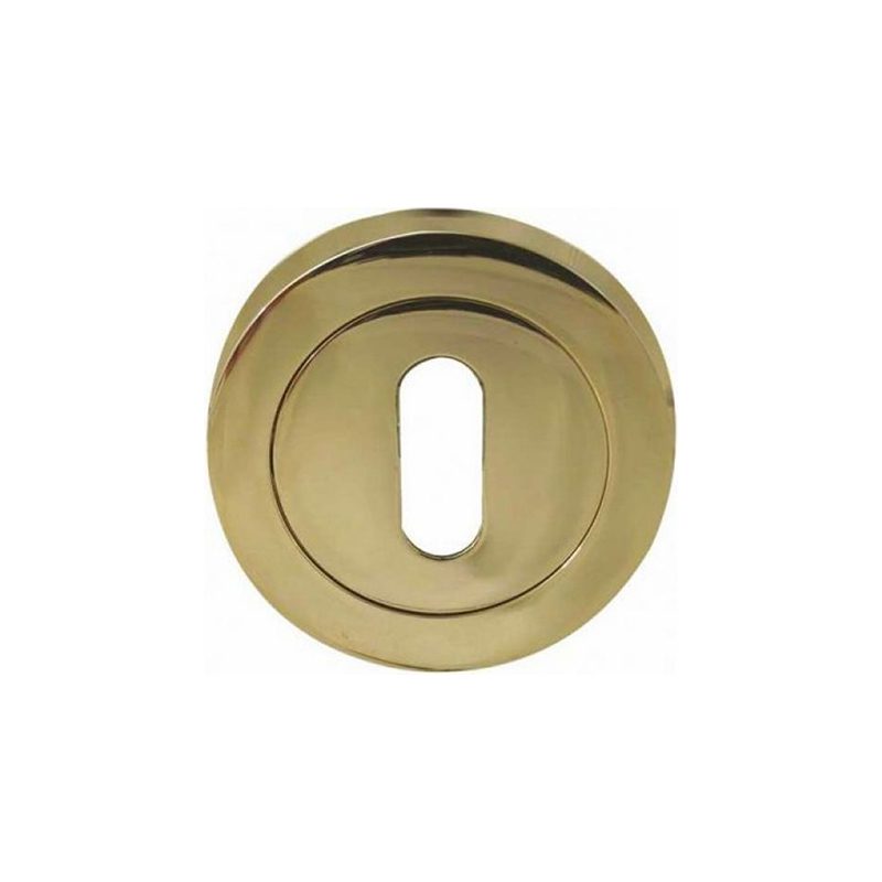 Round Std-Escutcheons In Polished Brass