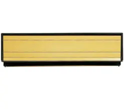 Sleeve Letter Plate (300Mm X 69Mm), Gold Anodised Aluminium