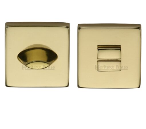 Heritage Brass Square 54Mm X 54Mm Turn & Release, Polished Brass