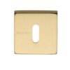 Heritage Brass Standard Square Key Escutcheon, Satin Brass