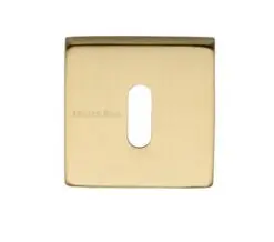 Heritage Brass Standard Square Key Escutcheon, Satin Brass