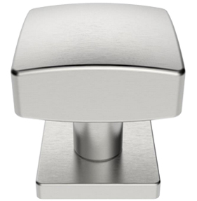 Eurospec Square Centre Door Knob, Satin Stainless Steel