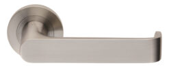 Eurospec Zurigo Dda Compliant Satin Stainless Steel Solid Door Handles (Sold In Pairs)