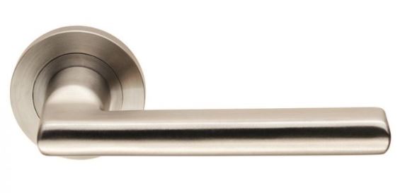 Eurospec SWL1134SSS Steelworx Carlton Swl Lever Screw On Rose - Sss Satin Stainless Steel