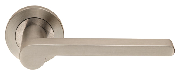 Eurospec Lubecca Satin Stainless Steel Door Handles (Sold In Pairs)