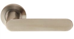 Eurospec SWL1168SSS Steelworx Parigi Swl Lever Screw On Rose - Sss Satin Stainless Steel