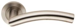 Eurospec SWL1196SSS Steelworx Dresda Swl Lever Screw On Rose Satin Stainless Steel