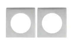 Eurospec Steelworx Square Rose (52Mm X 52Mm X 7Mm), Polished Or Satin Finish