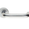 Serozzetta Dda Compliant Safety Door Handles On Round Rose, Satin Chrome - (Sold In Pairs)