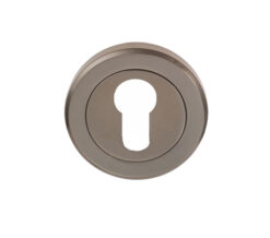 Serozzetta Euro Profile Escutcheon, Black Nickel