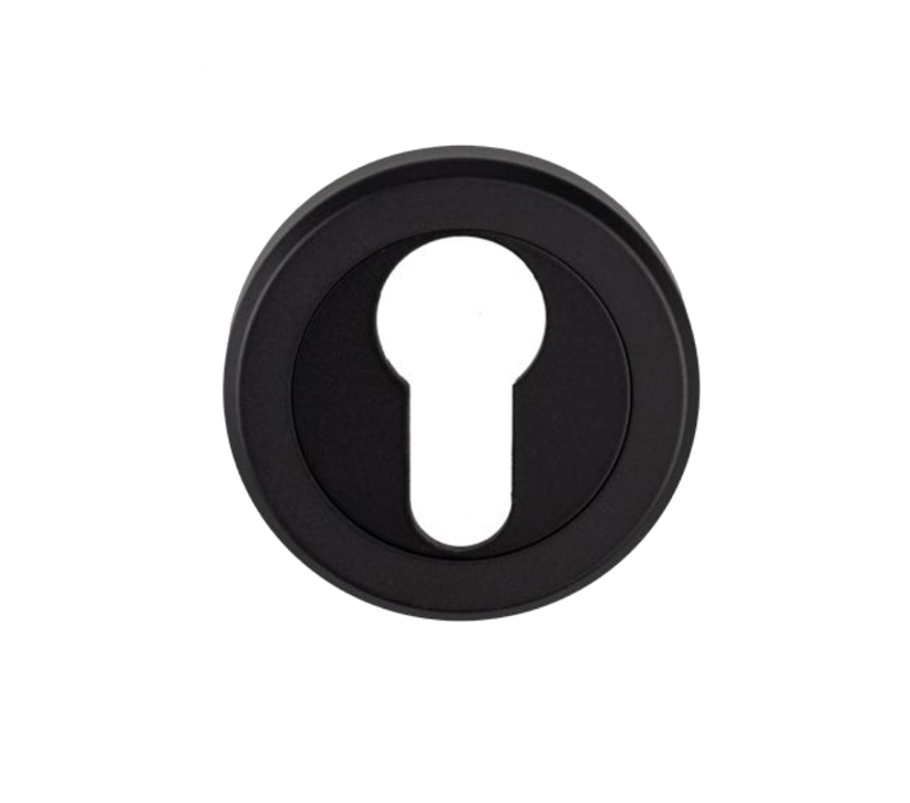 Serozzetta Euro Profile Escutcheon, Matt Black