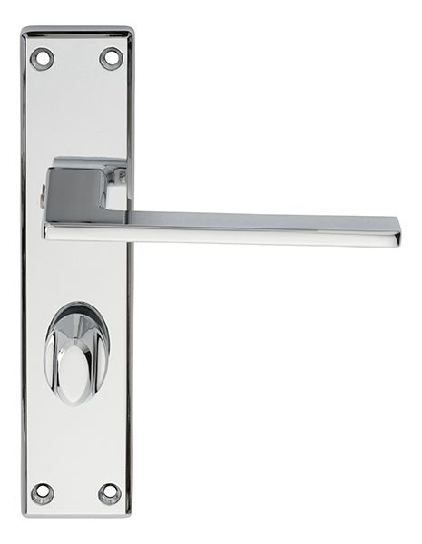 SZM036CP Serozzetta Zone Lever On Backplate - Bathroom 57mm C/C Polished Chrome