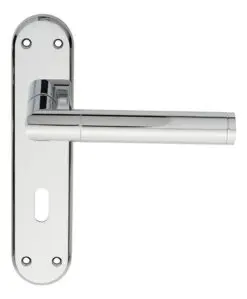 SZM044CP Serozzetta Scope Lever On Backplate - Lock 57mm C/C Polished Chrome