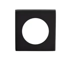 Square Szm Outer Rose Covers (To Suit Szm Lever On Rose), Matt Black