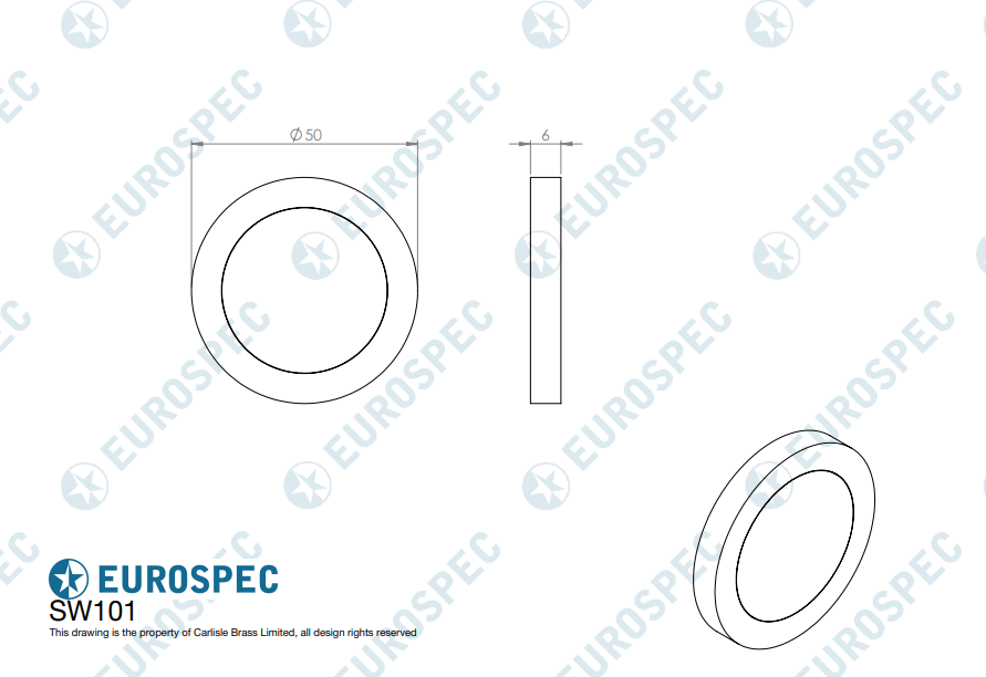 316 Escutcheon Blank - Image 2