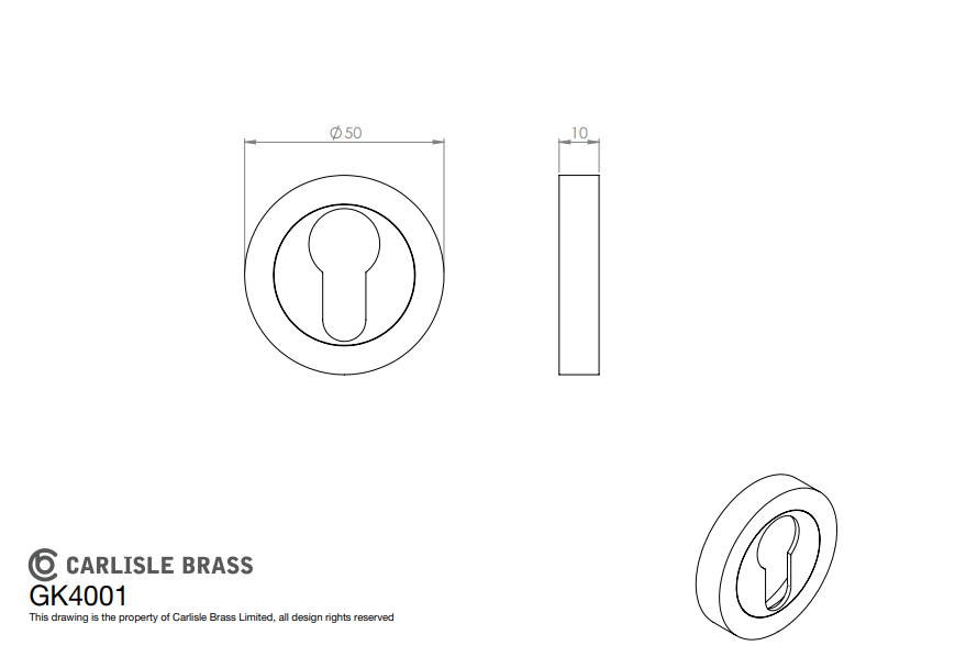 Euro/Standard Profile Escutcheons - Image 2