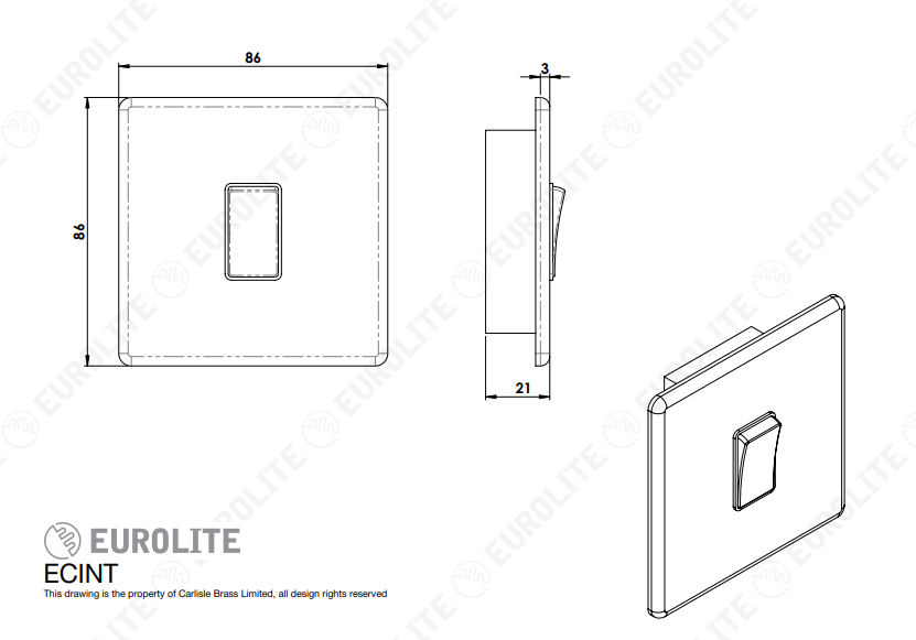Concealed 3mm Intermediate Switch - Image 2