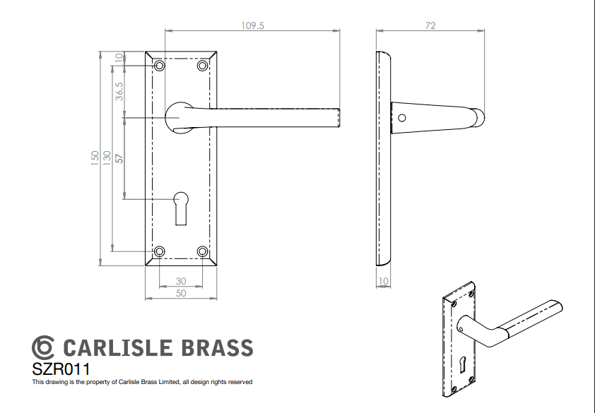 Dieci Lever on Backplate - Image 2