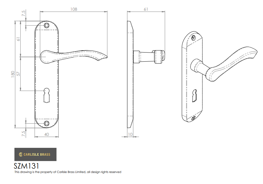 Lever on Backplate - Image 2
