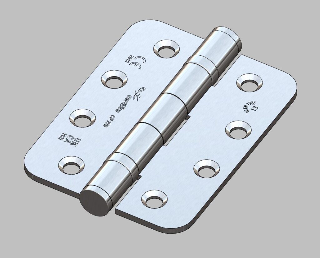 Premium Ball Bearing UKCA & CE Grade 13 Fire Door Hinge - Radius