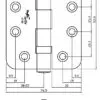 Premium Ball Bearing UKCA & CE Grade 13 Fire Door Hinge - Radius