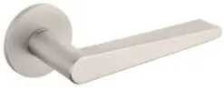 Atlantic Tupai Rapido 5S Line Torrao 5mm Slimline Designer Door Handles On Round Rose, Pearl Nickel - T1967R5SPL (sold in pairs)