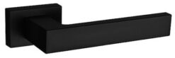 Atlantic Tupai Rapido Retaline Rillo Designer Door Handles On Rectangular Rose, Matt Black - T2275LMB (sold in pairs)