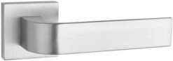 Atlantic Tupai Rapido Curvaline Turis Designer Door Handles On Square Rose, Satin Chrome - T2732SSC (sold in pairs)