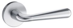 Atlantic Tupai Rapido Curvaline Adra Designer Door Handles On Round Rose, Satin Chrome - T293RSC (sold in pairs)