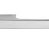 Atlantic Tupai Versaline Tobar Designer Door Handles On Rectangular Rose, Satin Chrome T3089LMBSC SATIN CHROME WITH BLACK DECORATIVE PLATE