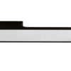 Atlantic Tupai Versaline Tobar Designer Door Handles On Rectangular Rose, Matt Black - T3089LPSSMB MATT BLACK WITH POLISHED STAINLESS STEEL DECORATIVE PLATE