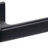 Atlantic Tupai Rapido 5S Line Portel 5mm Slimline Designer Door Handles On Square Rose, Matt Black - T3095S5SMB (sold in pairs)